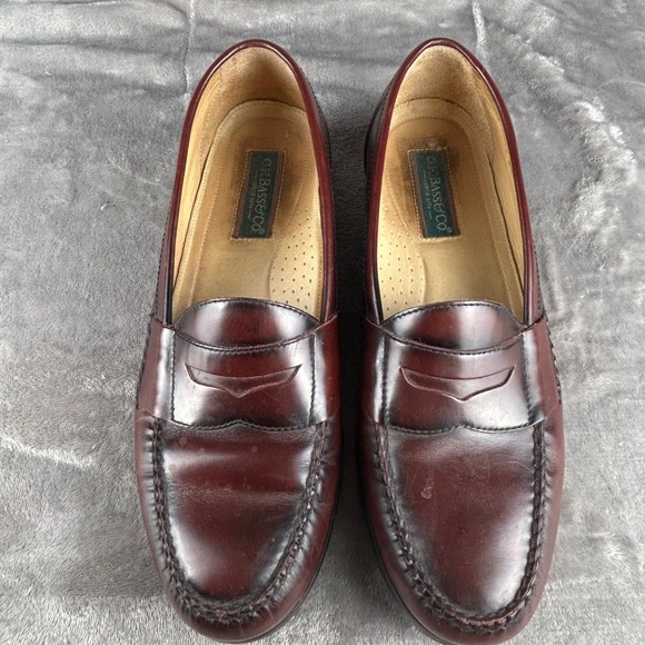 GH Bass Mens Penny Loafers Burgundy Leather Shoes Size 10.5 D Made in Brazil main image 11